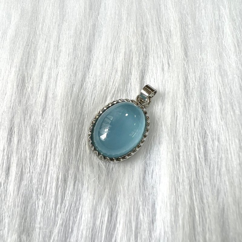 海蓝宝吊坠 | 水晶 | 吊坠 | 水晶吊坠 | 水晶饰物 - 项链 - 水晶 蓝色