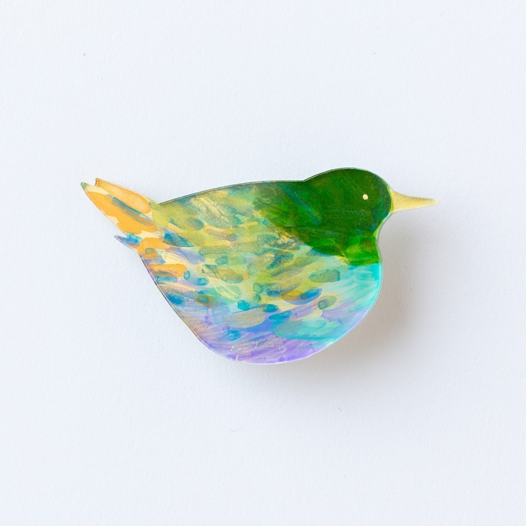 brooch - 胸针 - 压克力 绿色