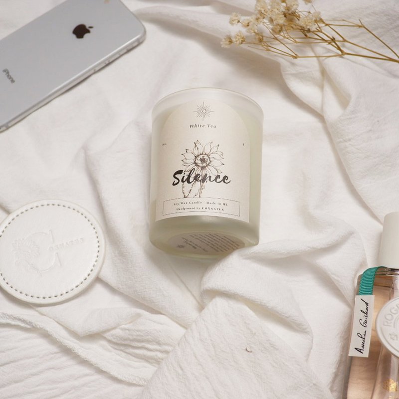 No.I Silence 白茶 大豆蜡蜡烛 - 蜡烛/烛台 - 玻璃 