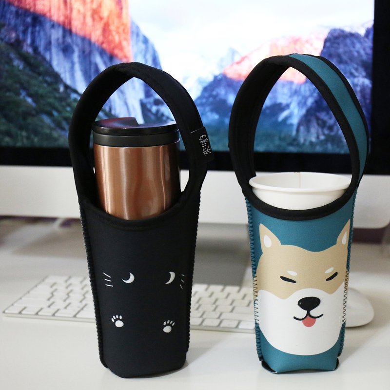 来哟环保饮料提袋/水壶袋 - 随行杯提袋/水壶袋 - 防水材质 蓝色