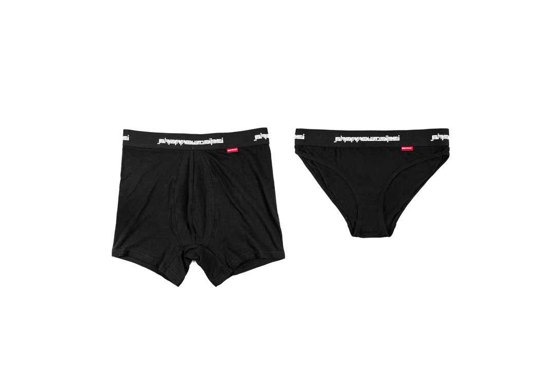 .67RROW ROLLING_EYEZ  UNDERWEAR_男性四角内裤 女性三角内裤 - 女士内衣裤 - 棉 黑色