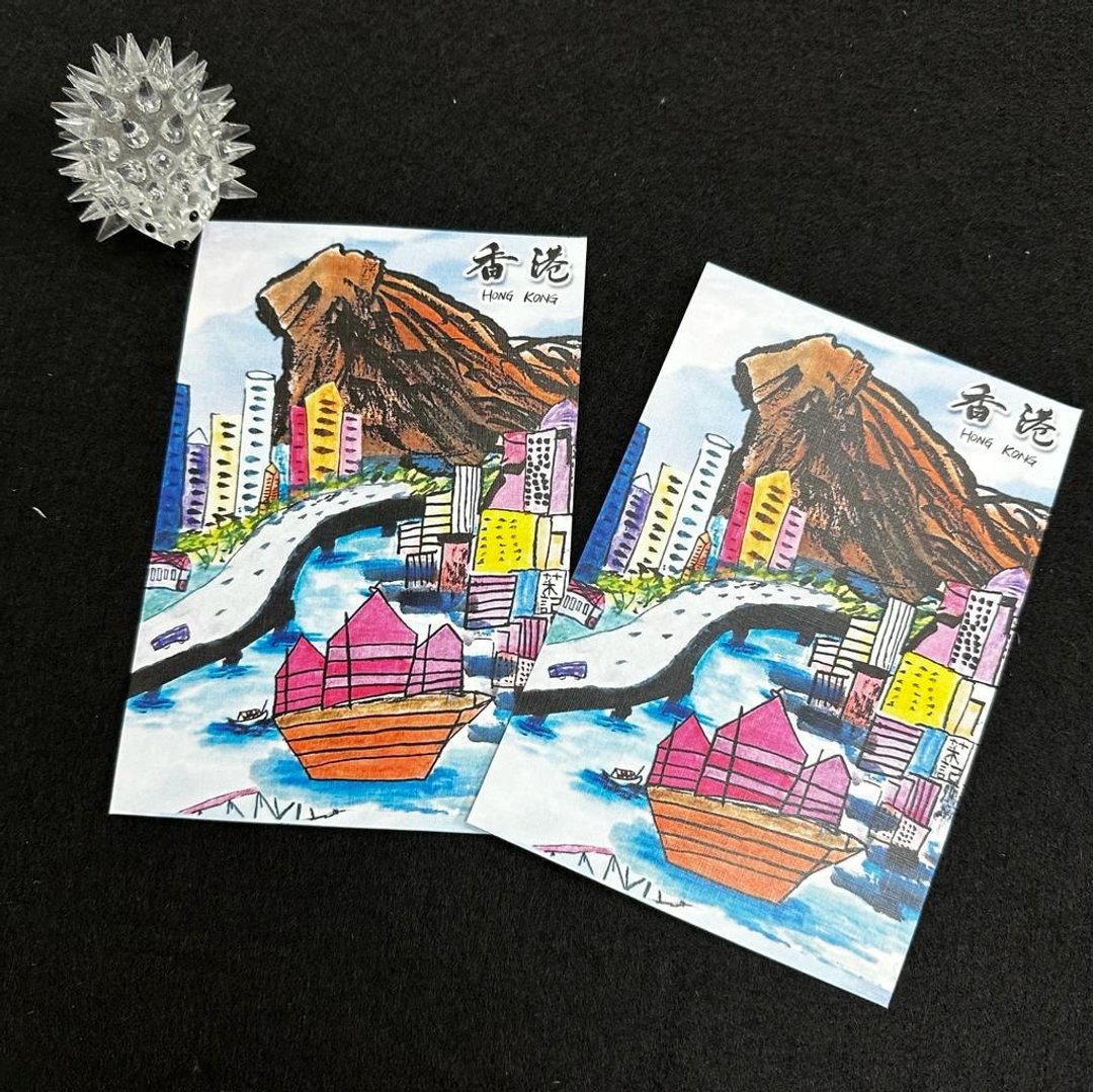 【明信片 - 香港系列】香港 - 卡片/明信片 - 纸 