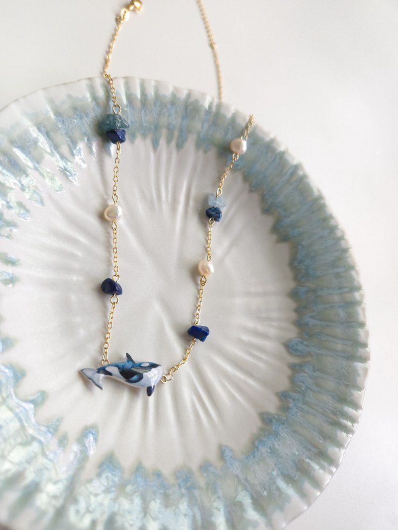 【动物们 No.077】虎鲸 . 项链 - 项链 - 树脂 