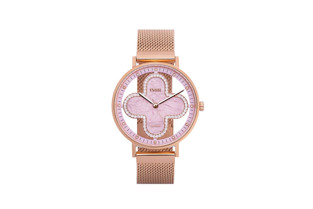 IMIR 璀璨 | 紫金石 玫瑰金壳 (36mm) - 女表 - 不锈钢 
