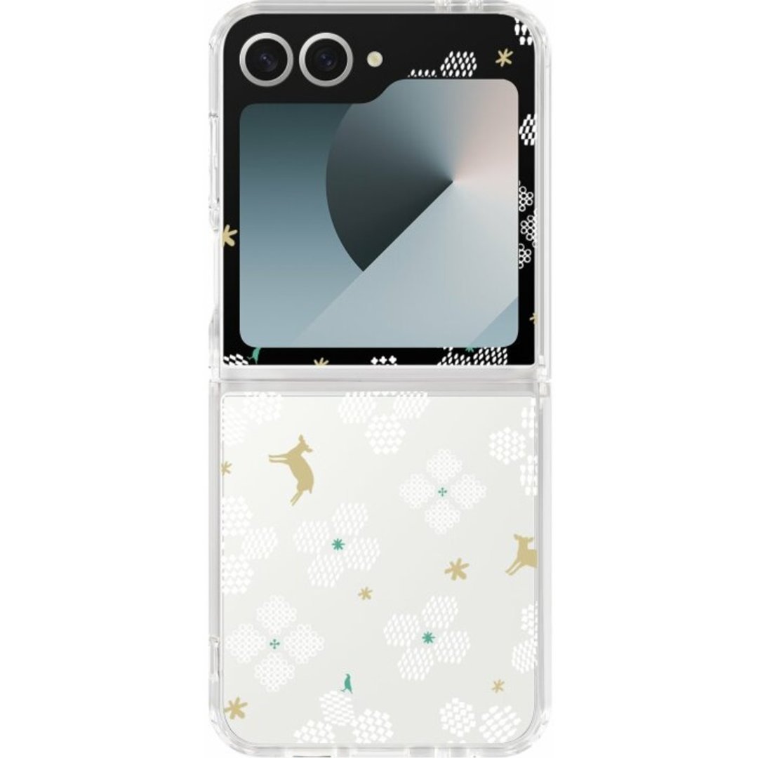 【预购】三星手机壳/Samsung Galaxy Z Flip6/花开原野/透白 - 手机壳/手机套 - 其他材质 白色