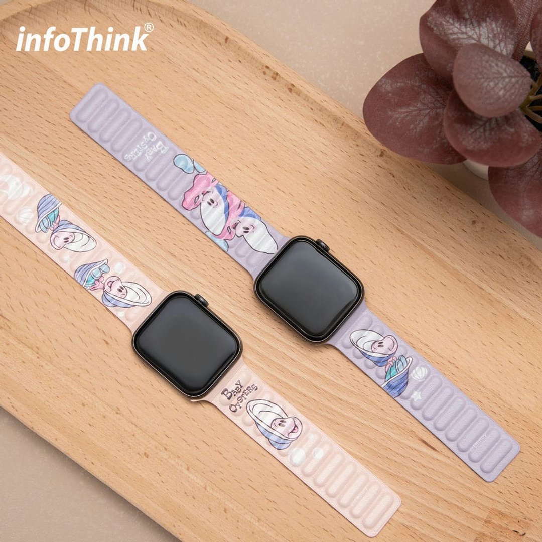 【新品上架】小牡蛎系列for Apple Watch 磁吸表带(两款任选) - 表带 - 其他材质 粉红色