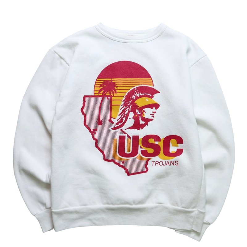 美国制 南加大特洛伊人 美式足球队卫衣 运动卫衣 - 中性连帽卫衣/T 恤 - 其他材质 白色