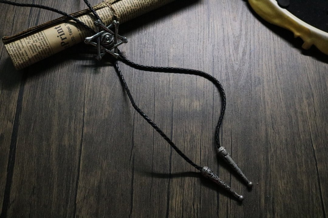 大眼萌保羅領帶金屬美式領帶bolotie - 领带/领带夹 - 铜/黄铜 多色