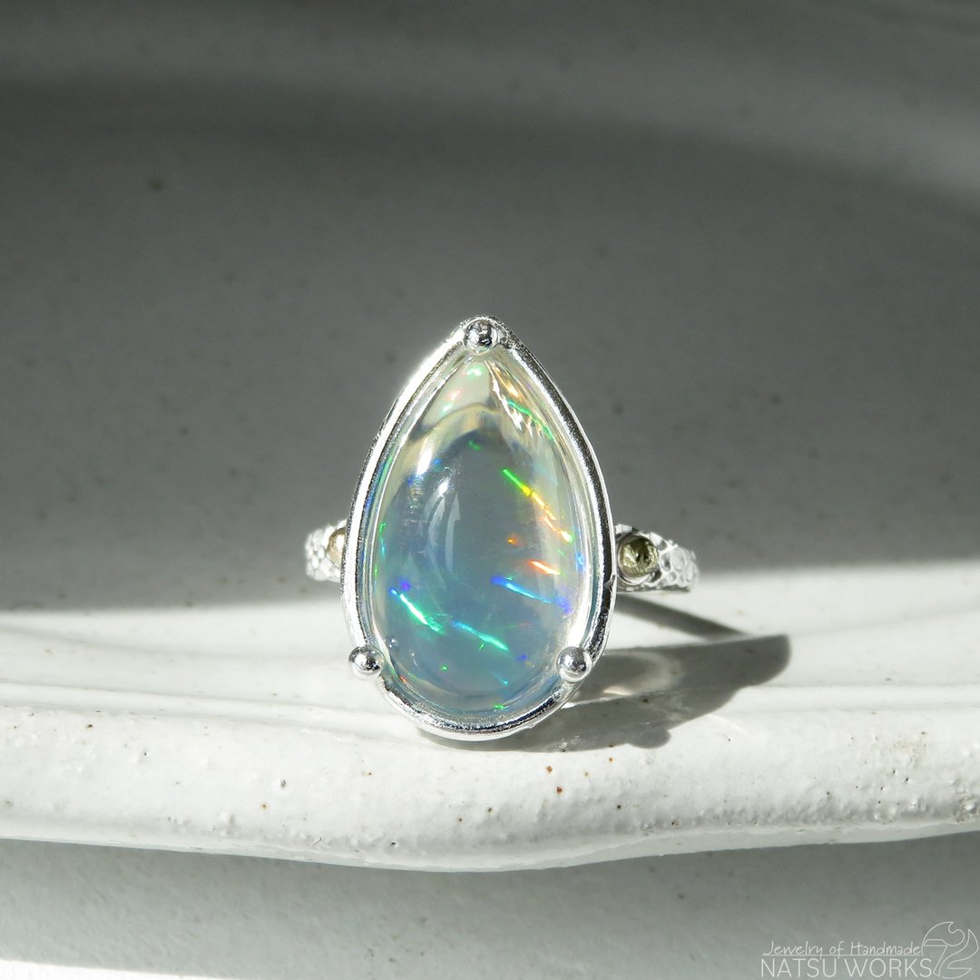 埃塞俄比亚 蛋白石 戒指 / Ethiopia Opal Ring - 戒指 - 宝石 多色