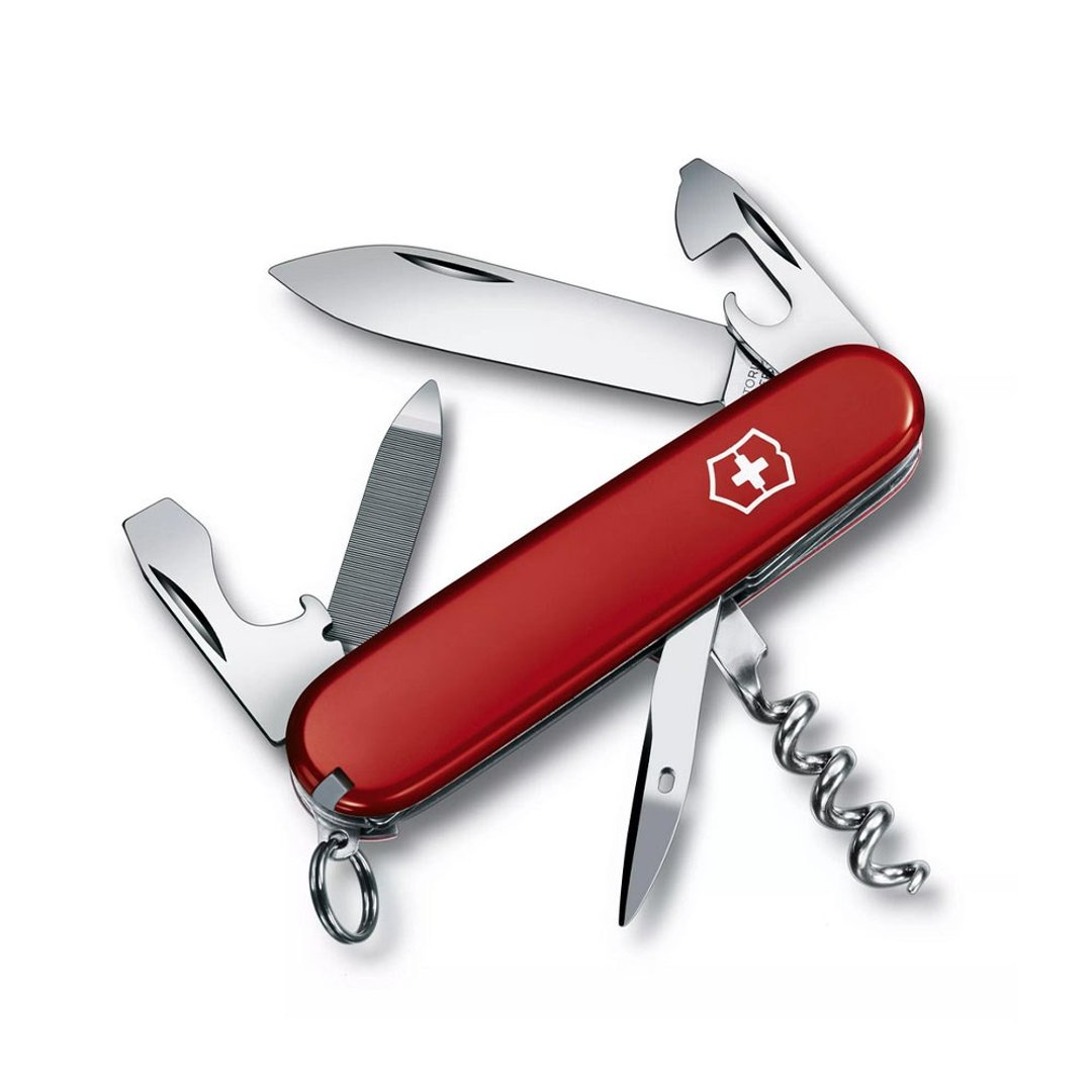 VICTORINOX 瑞士维氏 Sportman 13用 84mm 红 0.3803 - 露营用品 - 不锈钢 红色