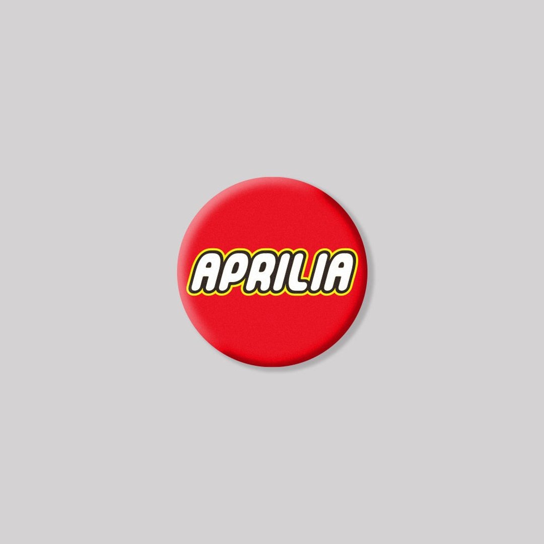 APRILIA/TOY/圆形/铝牌饰贴 SunBrother孙氏兄弟 - 贴纸 - 铝合金 红色