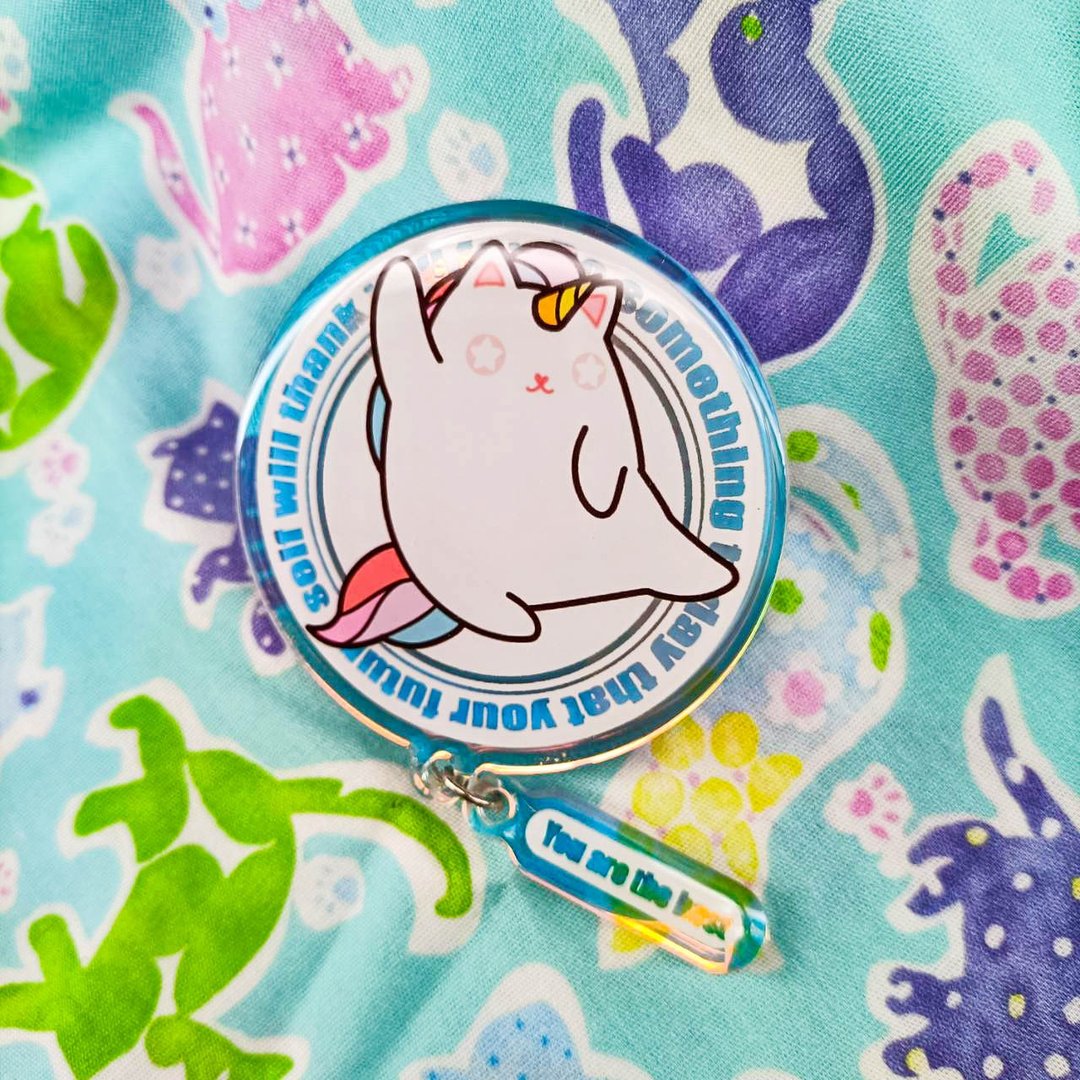 106001_甜味海帶-獨角獸A1_磁吸壓克力氣囊支架 - 手机配件 - 塑料 多色