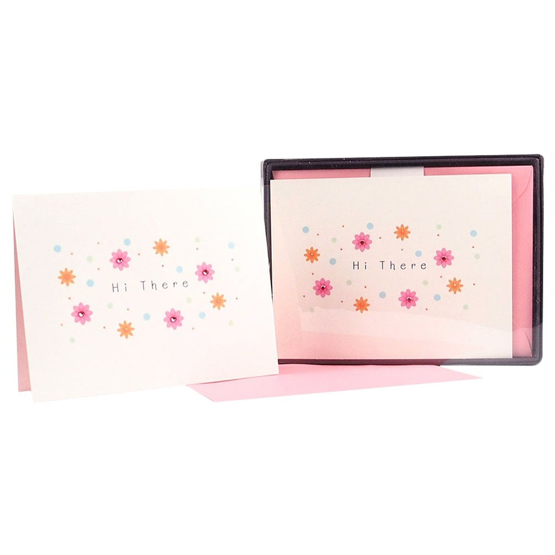 盒卡-粉色小花8入【Hallmark-卡片 多用途】 - 卡片/明信片 - 纸 多色
