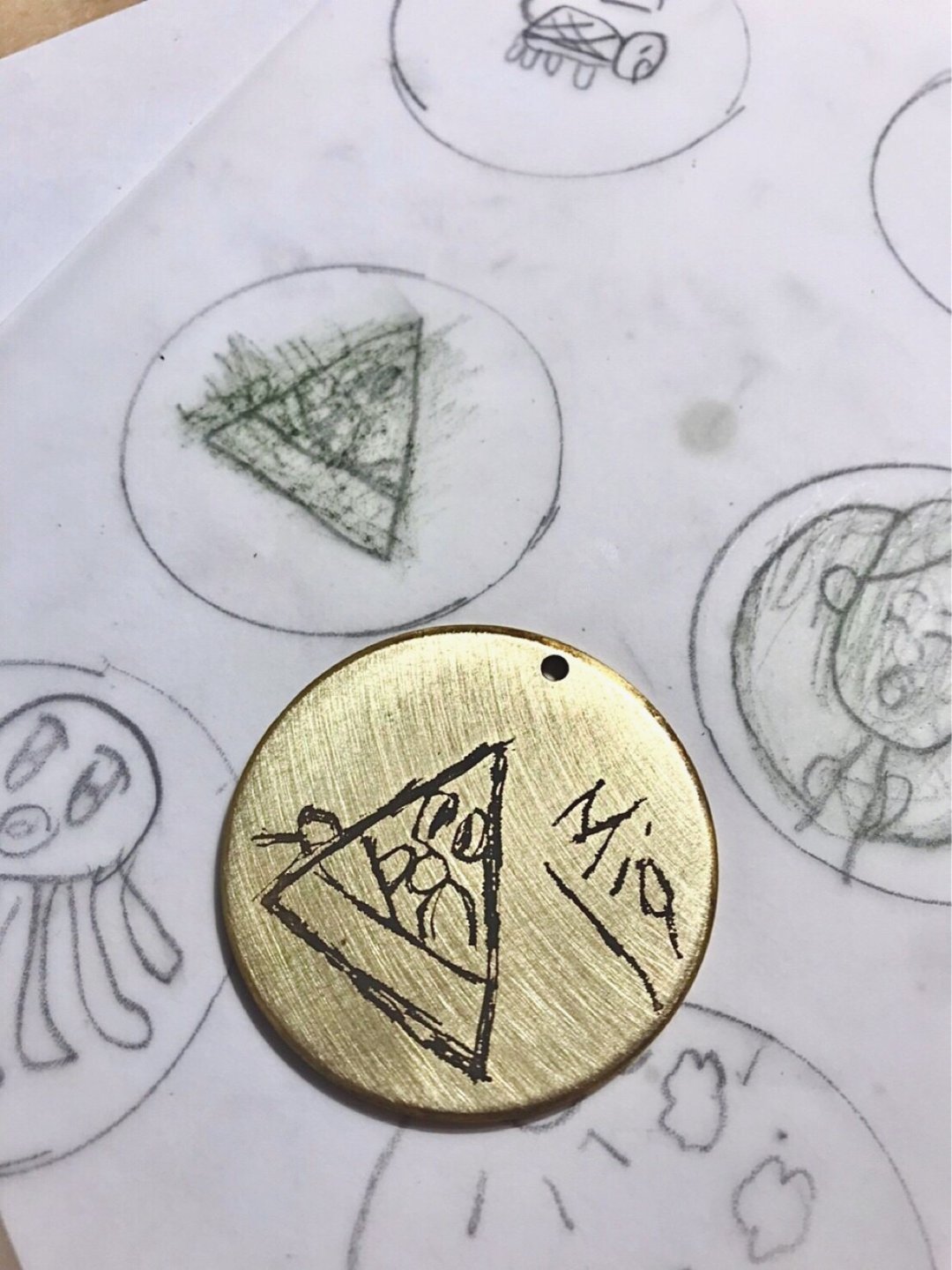 亲子课程 黄铜吊饰 亲子敲敲打打  台北 - 金工/饰品 - 铜/黄铜 