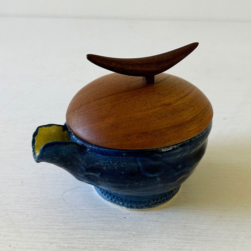 迷你片口 蓝色 - 碗 - 陶 蓝色