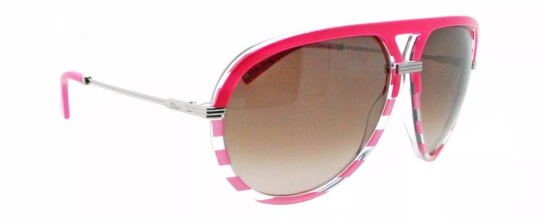 Christian Dior Croisette2 DWSV6 2000年代意大利制古董太阳眼镜 - 墨镜 - 塑料 粉红色