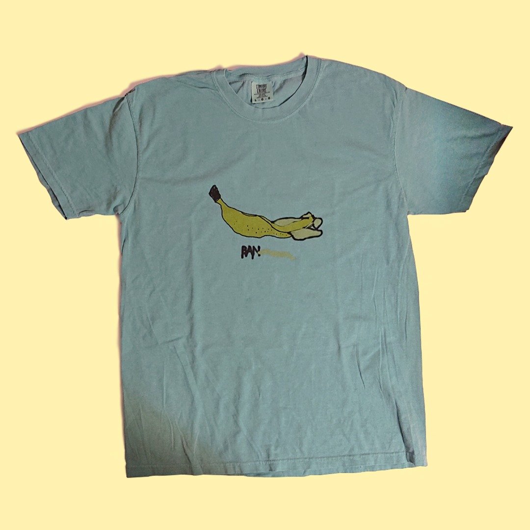 被踩到的香蕉 T - shirt - 女装 T 恤 - 棉 多色