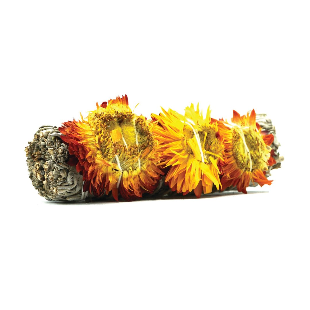 Faiza Naturals 加洲向日葵配白鼠尾草烟薰棒 4寸 真空包装 - 香薰/精油/线香 - 植物．花 绿色