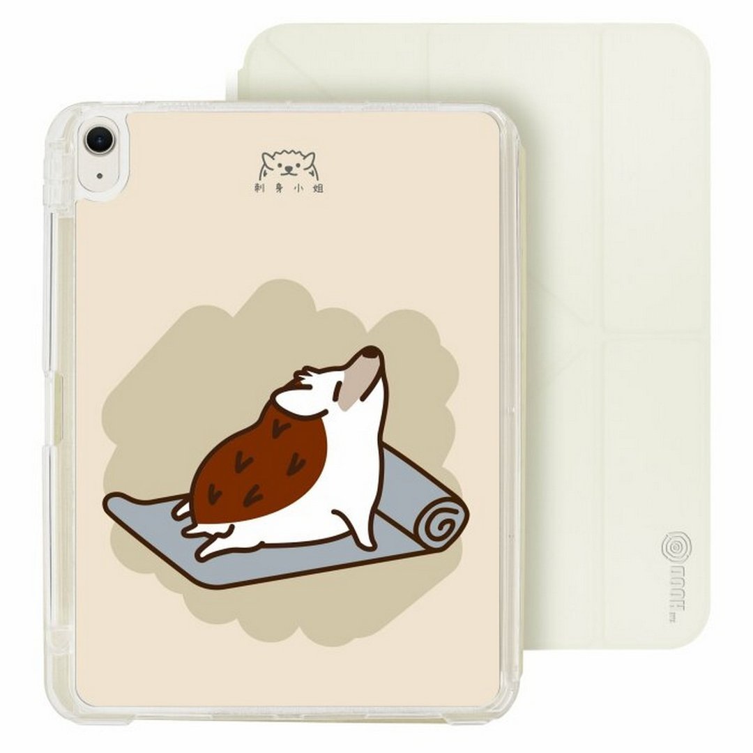 瑜珈刺猬  iPad Air 11/pro13可拆式防摔透明笔槽折套ipad - 平板/电脑保护壳 - 塑料 多色