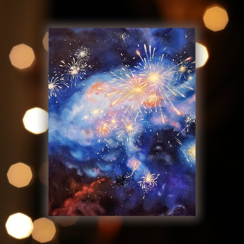 孵画室│台中画室│零基础绘画│主题课程-烟花灿灿 - 插画/绘画/写字 - 棉．麻 