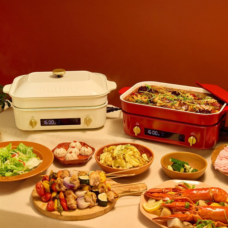 【新年围炉】日本BRUNO 加大数位经典多功能电烤盘 电火锅 BOE123 - 厨房家电 - 其他金属 多色