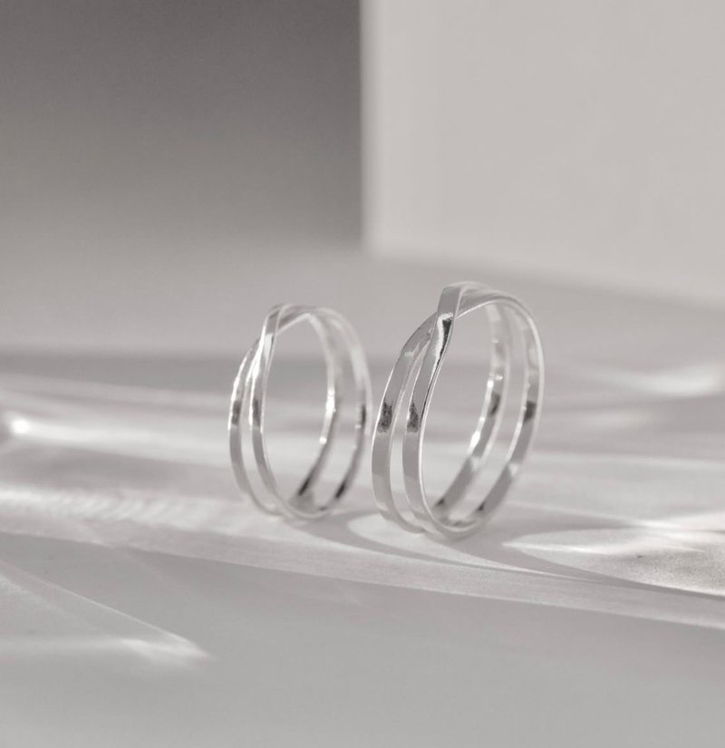 相遇-无限戒 - 戒指 - 纯银 银色