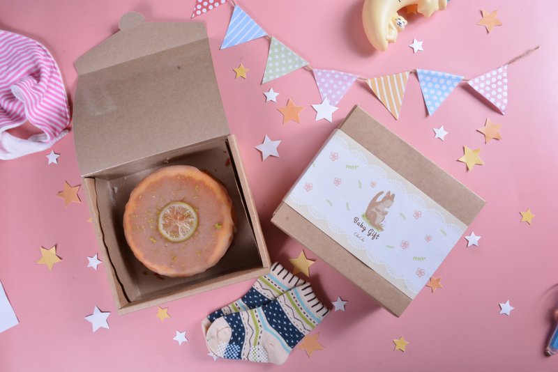 ChuChu法式甜点【袋鼠宝贝弥月礼盒--假日蛋糕(老奶奶柠檬蛋糕)】 - 蛋糕/甜点 - 新鲜食材 粉红色