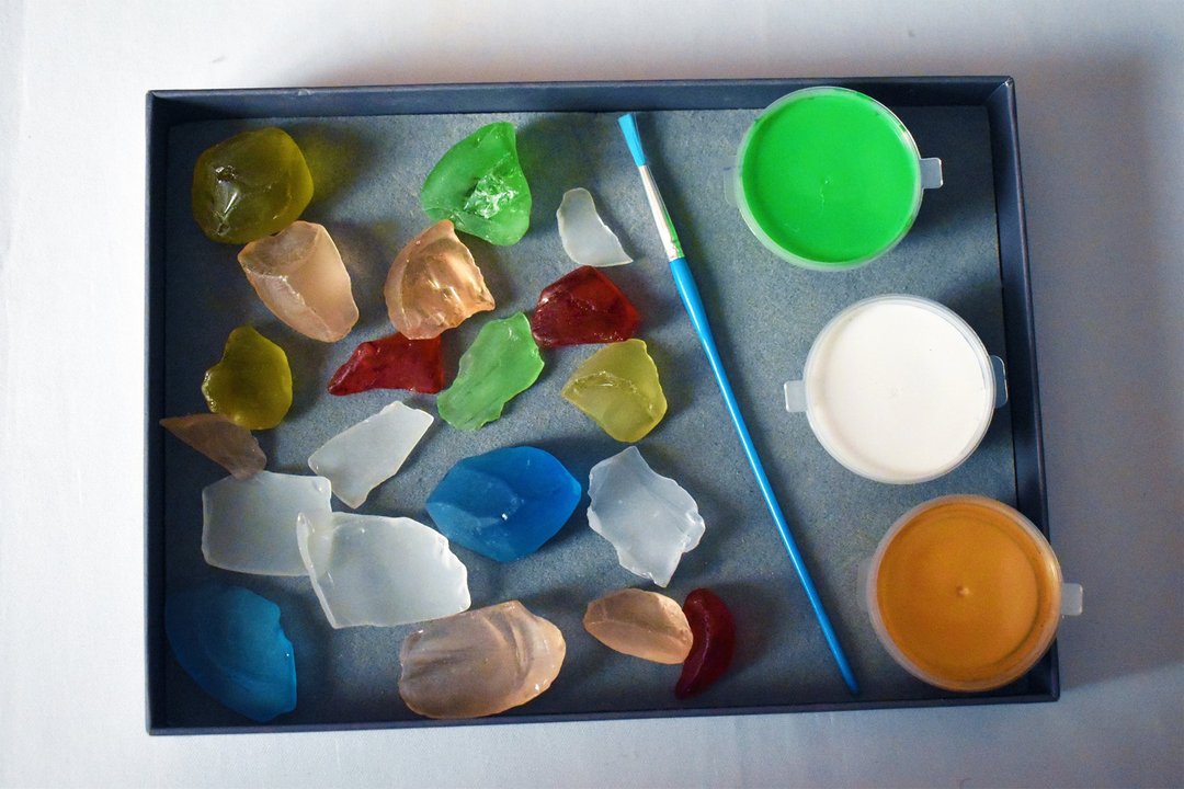 Sea Glass Craft Kit | DIY Sea Glass Kit - 拼图 - 其他材质 多色
