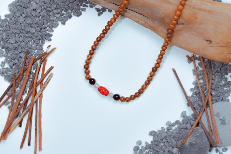 蓦然(108颗手环/念珠系列)鸡翅木--振奋 - 手链/手环 - 木头 咖啡色