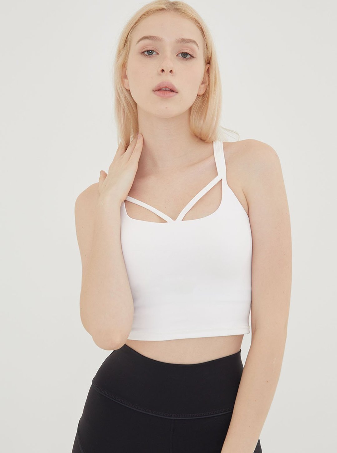 【S2N】T087 BALANCE_White - 女装运动内衣 - 尼龙 