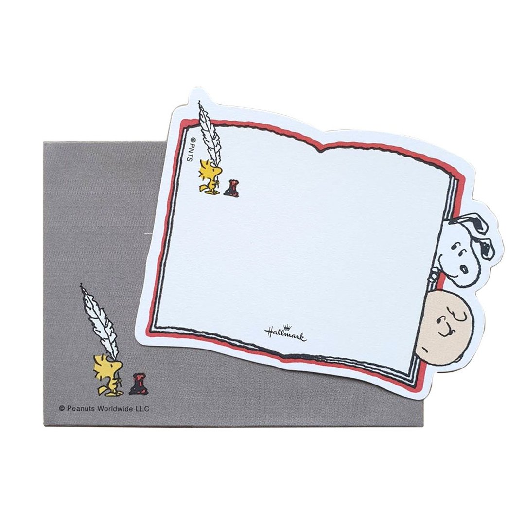 Snoopy和查理布朗探出小脑袋 5入组【Hallmark-史努比-JP礼物卡】 - 卡片/明信片 - 纸 灰色