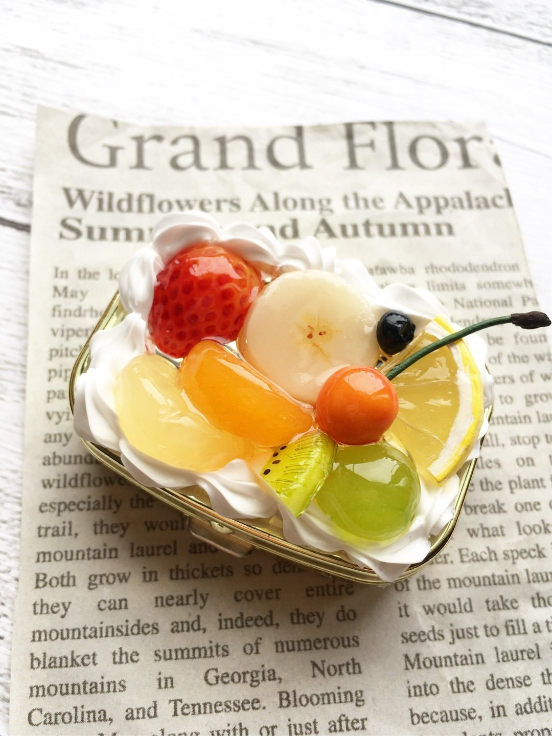 9 kinds of glossy fruit tart pill case sweets deco - 其他 - 粘土 金色