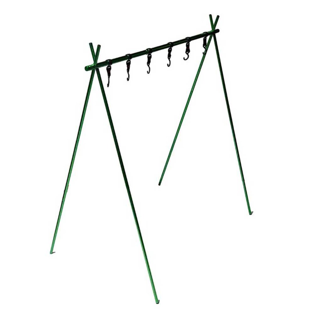 日本限定 HANGING POLE 组装轻便 收纳吊杆 多用途挂架 绿 - 露营用品 - 防水材质 绿色