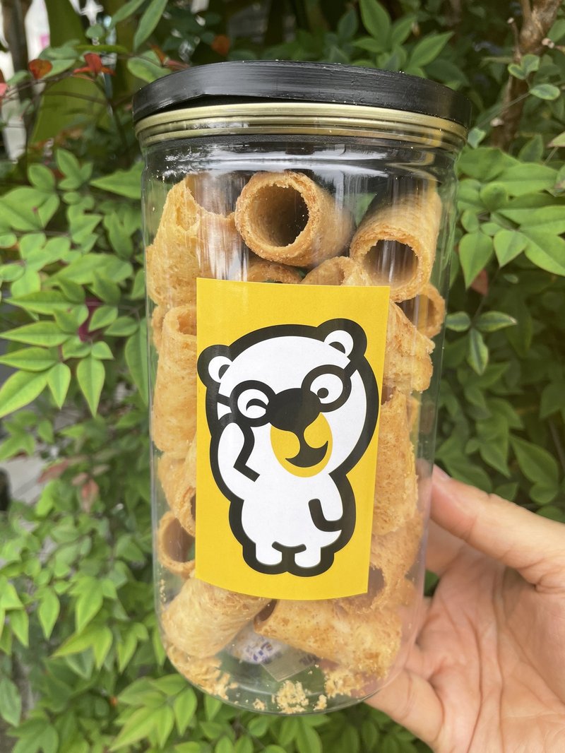 熊介巧 手工蛋卷210G 罐装蛋卷 台湾手工蛋卷 - 零食/点心 - 其他材质 黄色