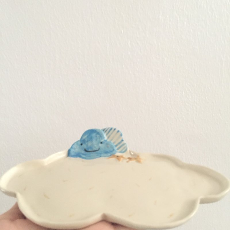 Cloudy plate - 花瓶/陶器 - 其他材质 蓝色