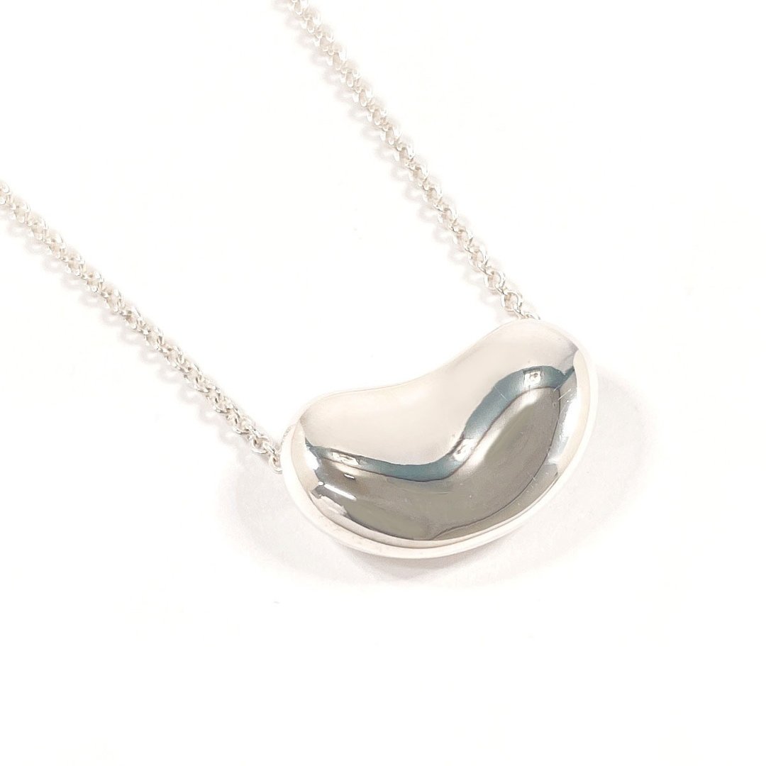 【日本直送．二手美品】蒂芙尼 TIFFANY&Co. 项链 豆豆坠饰 艾尔莎佩蕾蒂 银925 经抛光处理 - 项链 - 纯银 银色