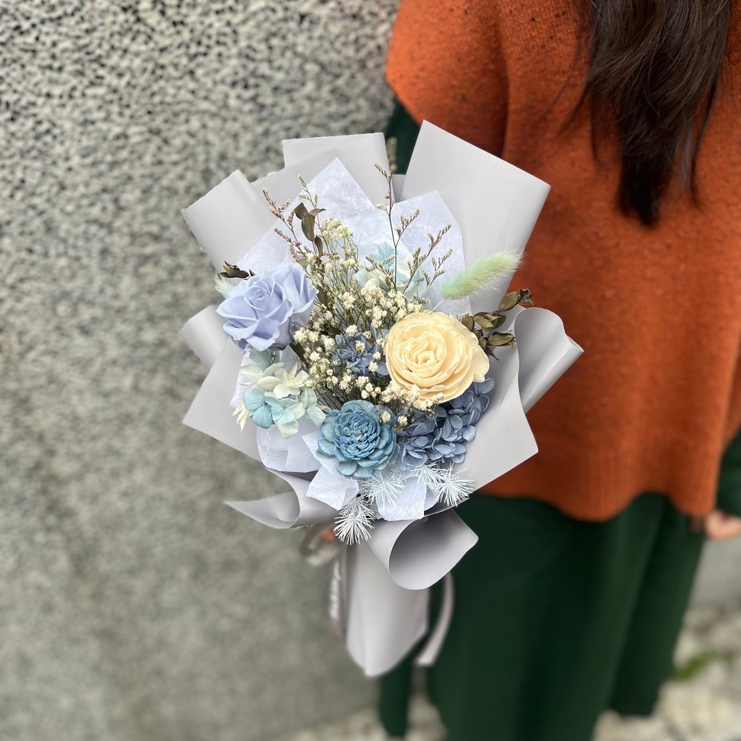 桦坊/永生花花束/干燥花花束/情人节花束 - 干燥花/捧花 - 植物．花 多色