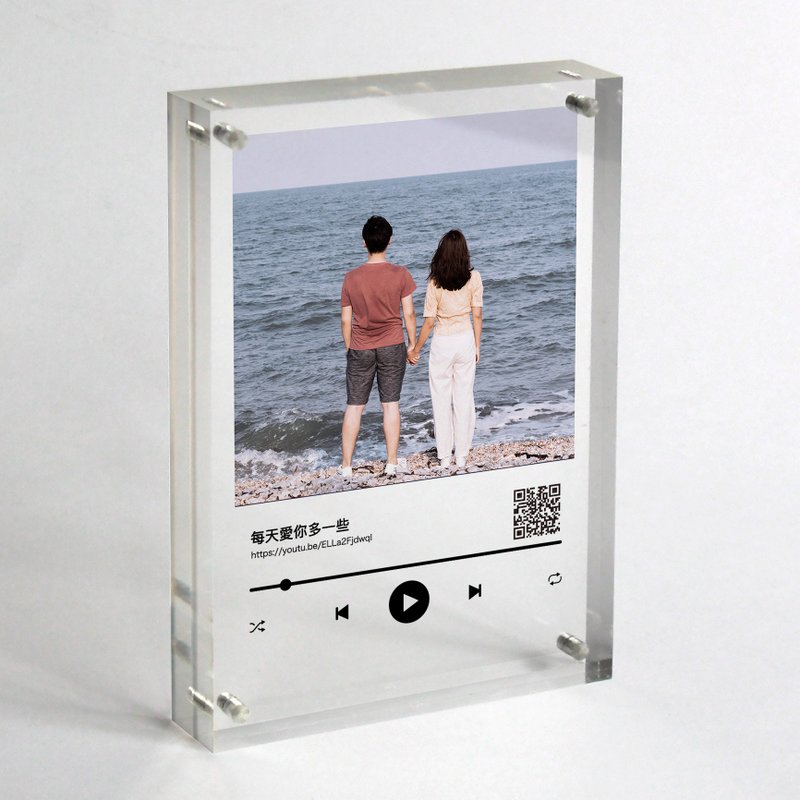定制化礼物 相片 歌曲 录音 情侣周年纪念日生日礼物 送男友女友 - 摆饰 - 压克力 