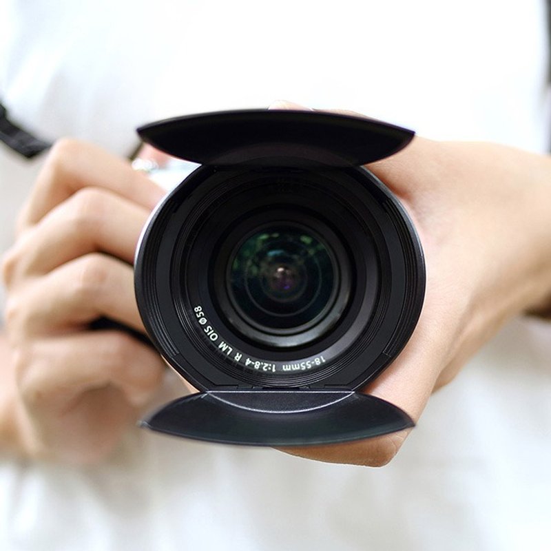 Cap Plus 防丢镜头盖/遮光罩 2合1-46mm - 相机 - 其他材质 黑色