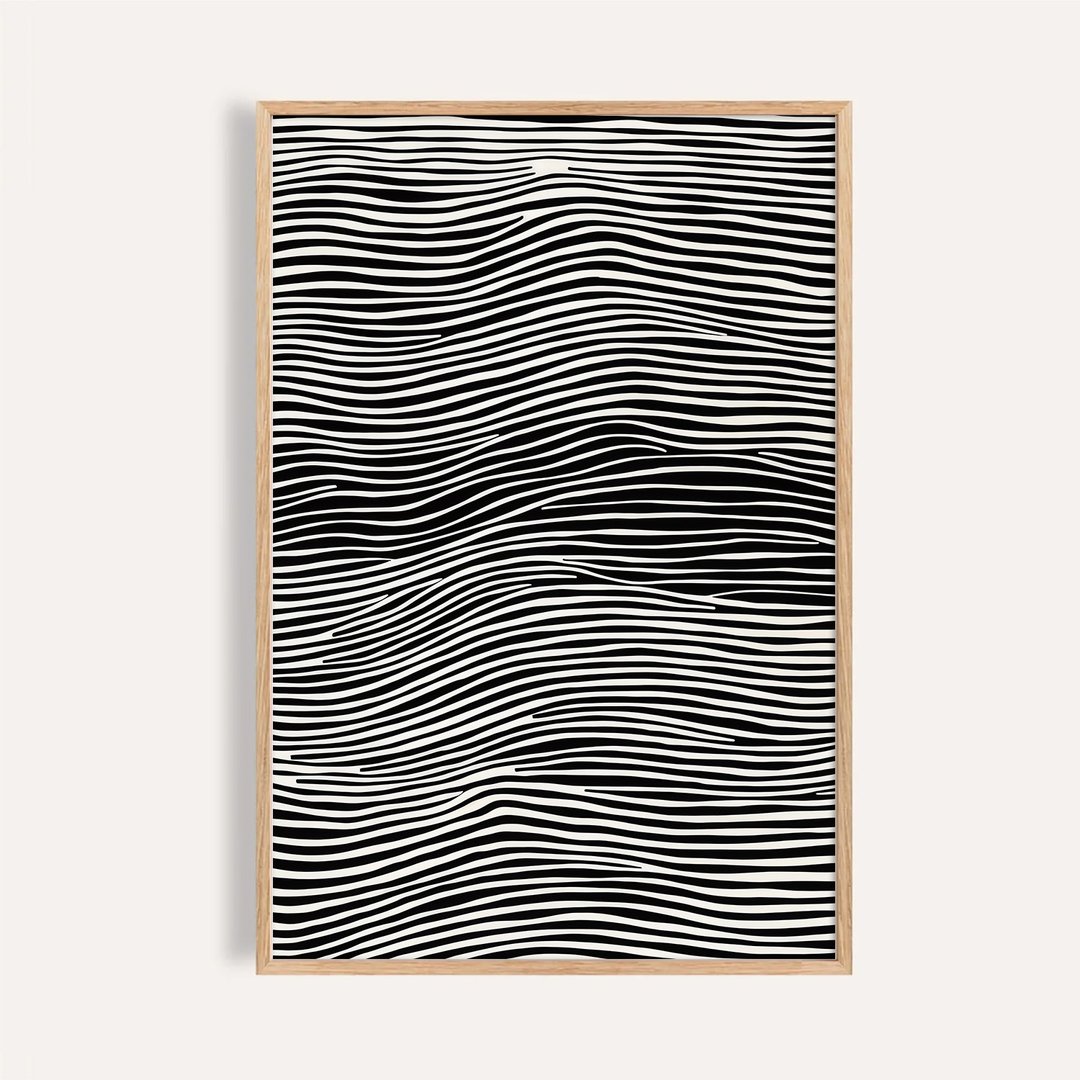 波纹之序 Rhythm of Waves / 现代极简抽象几何挂画 - 海报/装饰画/版画 - 纸 