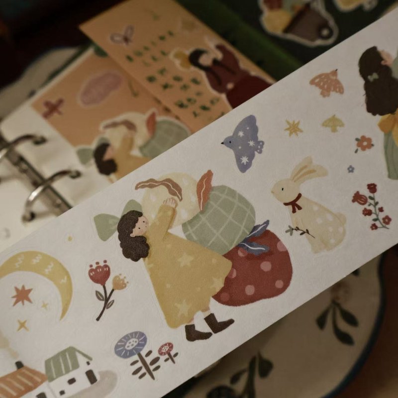 她的苹果园  盐系轻复古可爱PET 和纸胶带 - 纸胶带 - 其他材质 多色