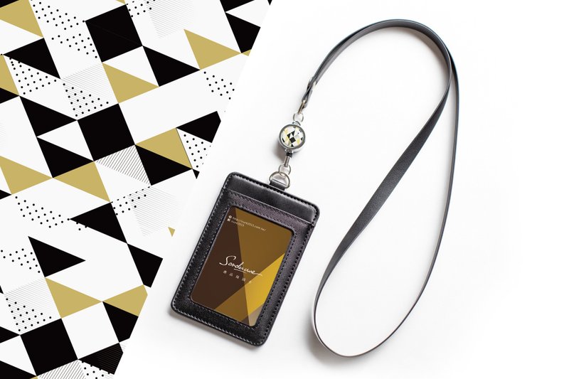 真皮i好戴伸缩识卡套组/精致迷你拉环/上班途中_AMDP3 - 证件套/卡套 - 真皮 白色