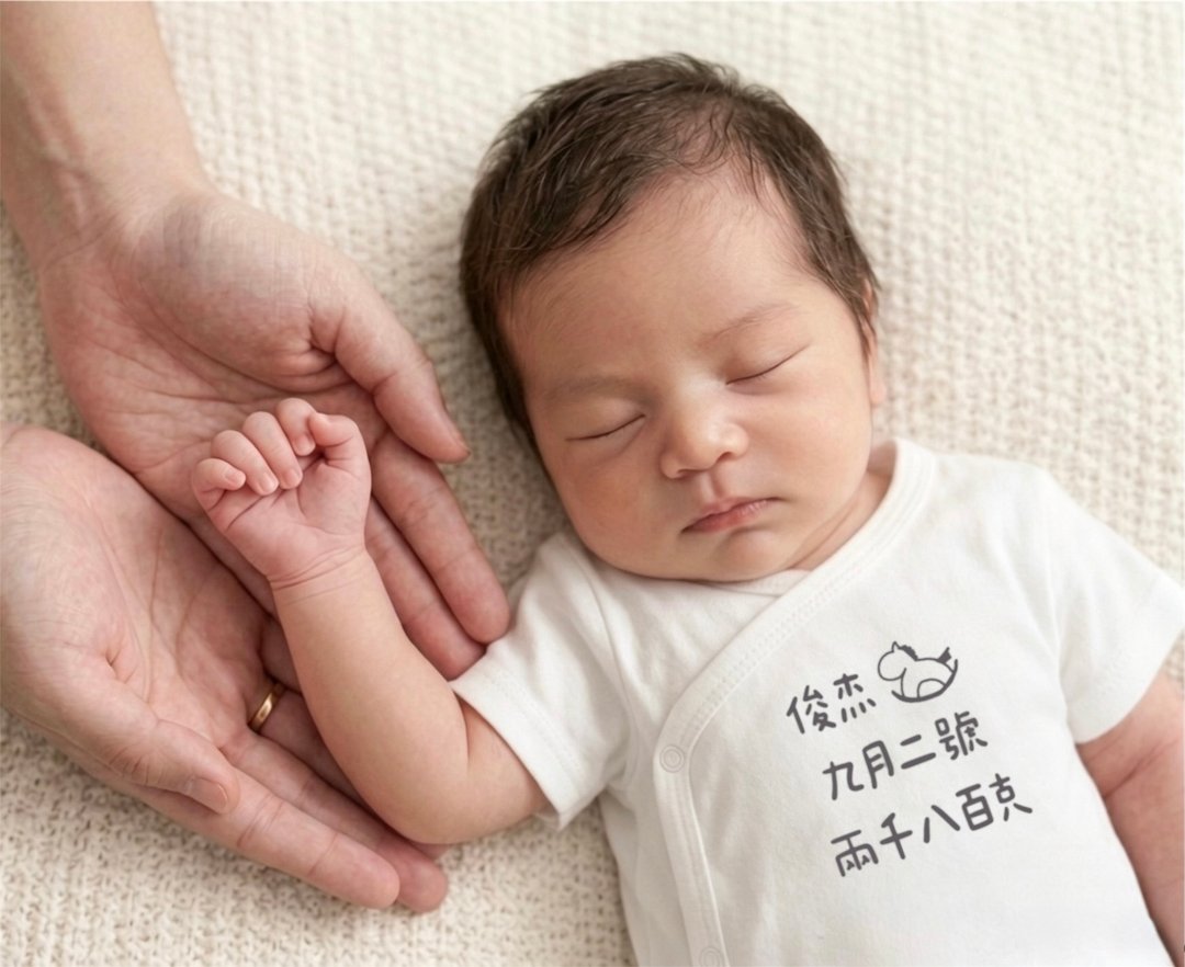 #纯有机棉 #可改字 摇摇马年宝宝护肚衫 - 满月礼盒 - 棉 多色