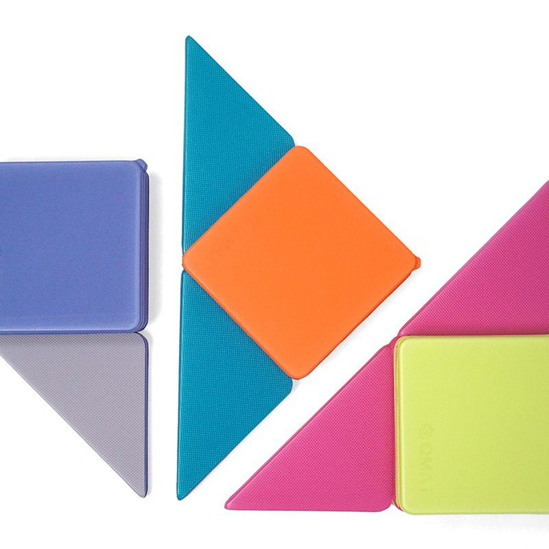 【QMAT】12MM折叠运动舒缓垫(四折垫) 58*58CM 台湾制 - 瑜珈垫 - 其他材质 多色