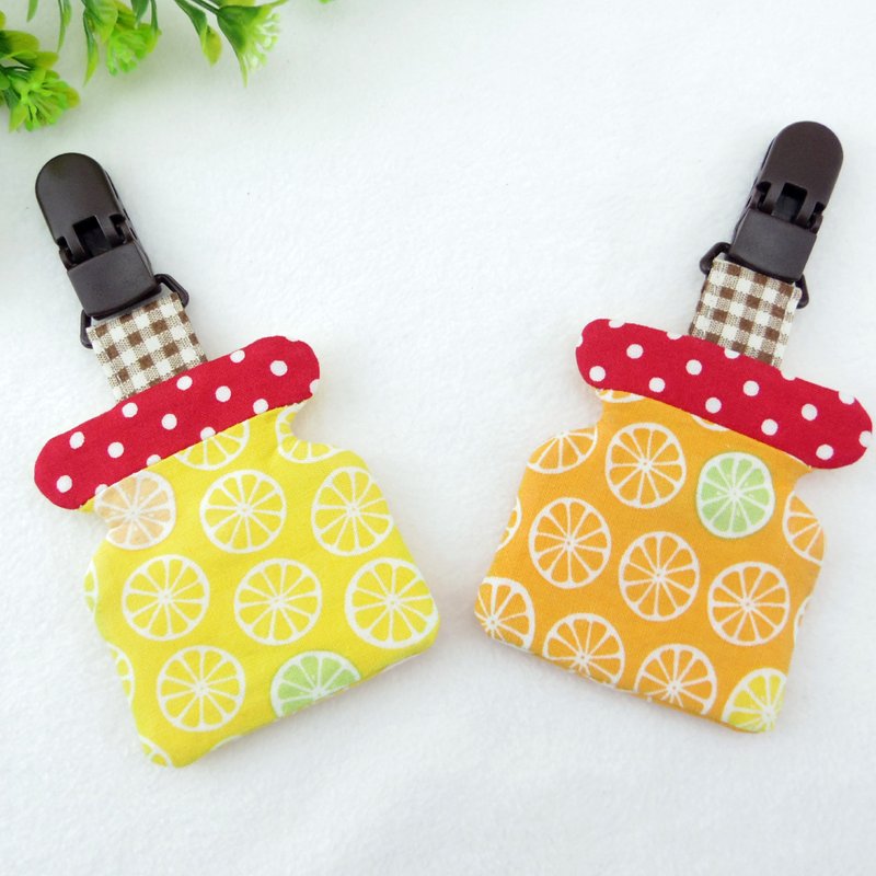 【心肝宝贝】大吉大利 好事成双-橘子果酱 柳橙果酱。造型平安符袋 / 福袋 / 钥匙圈 (可加价绣名字)(可订制同款奶嘴链) - 围嘴/口水巾 - 其他材质 多色