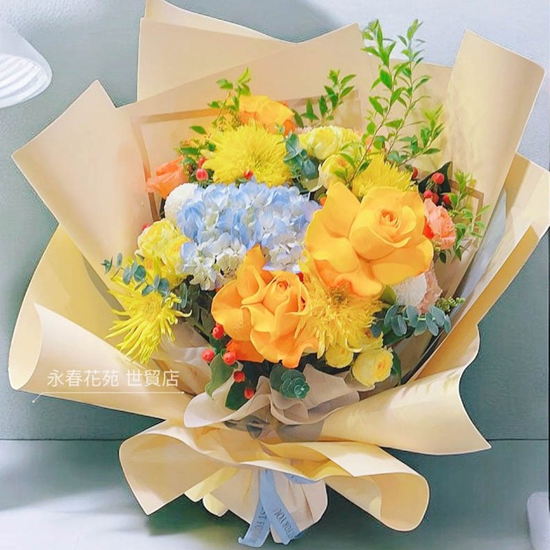 眷夏鲜花花束 | 情人节 生日 送礼首选 | 台北可自取 - 干燥花/捧花 - 植物．花 橘色