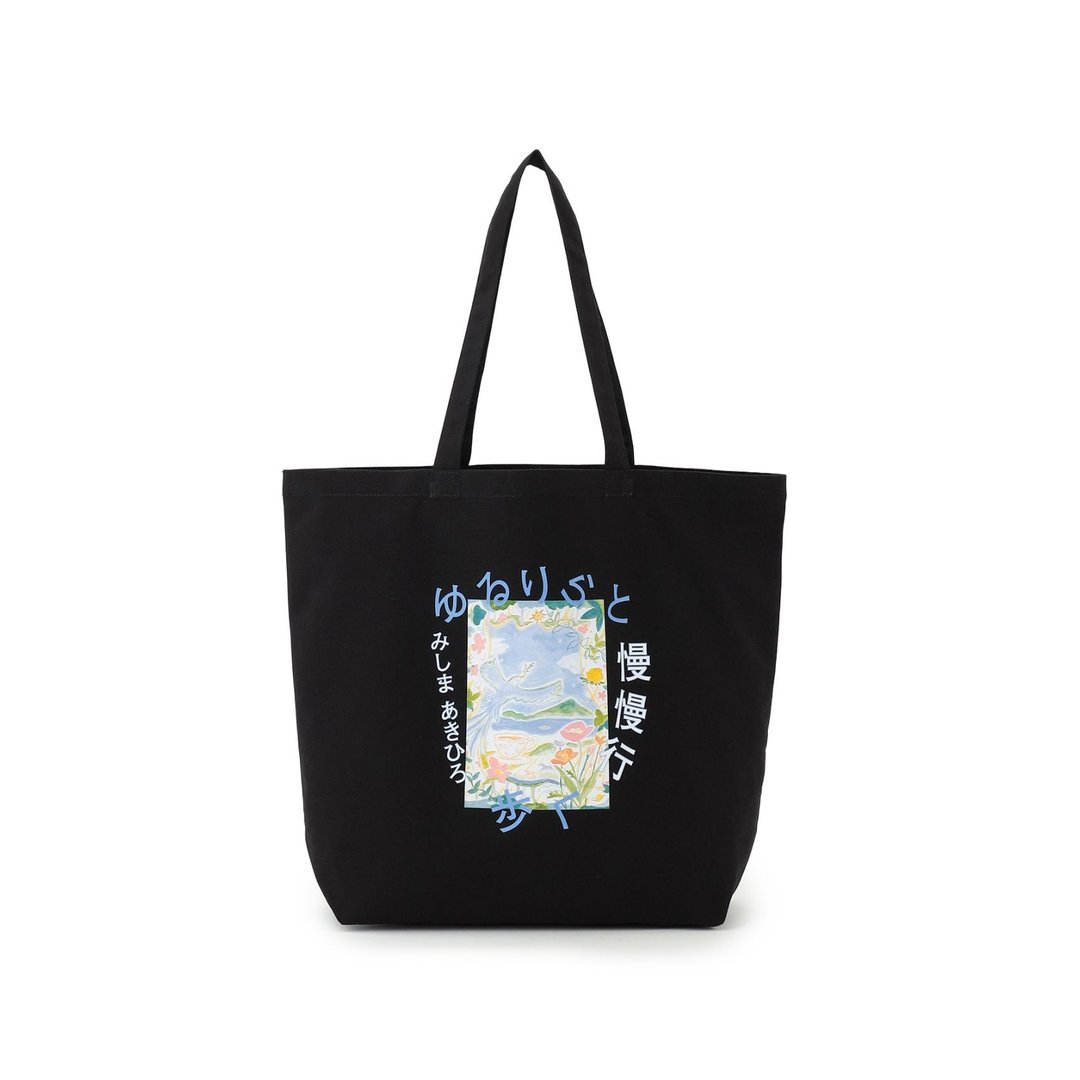 (帆布袋/信息/ArtBag)Newly born today - 手提包/手提袋 - 棉 黑色