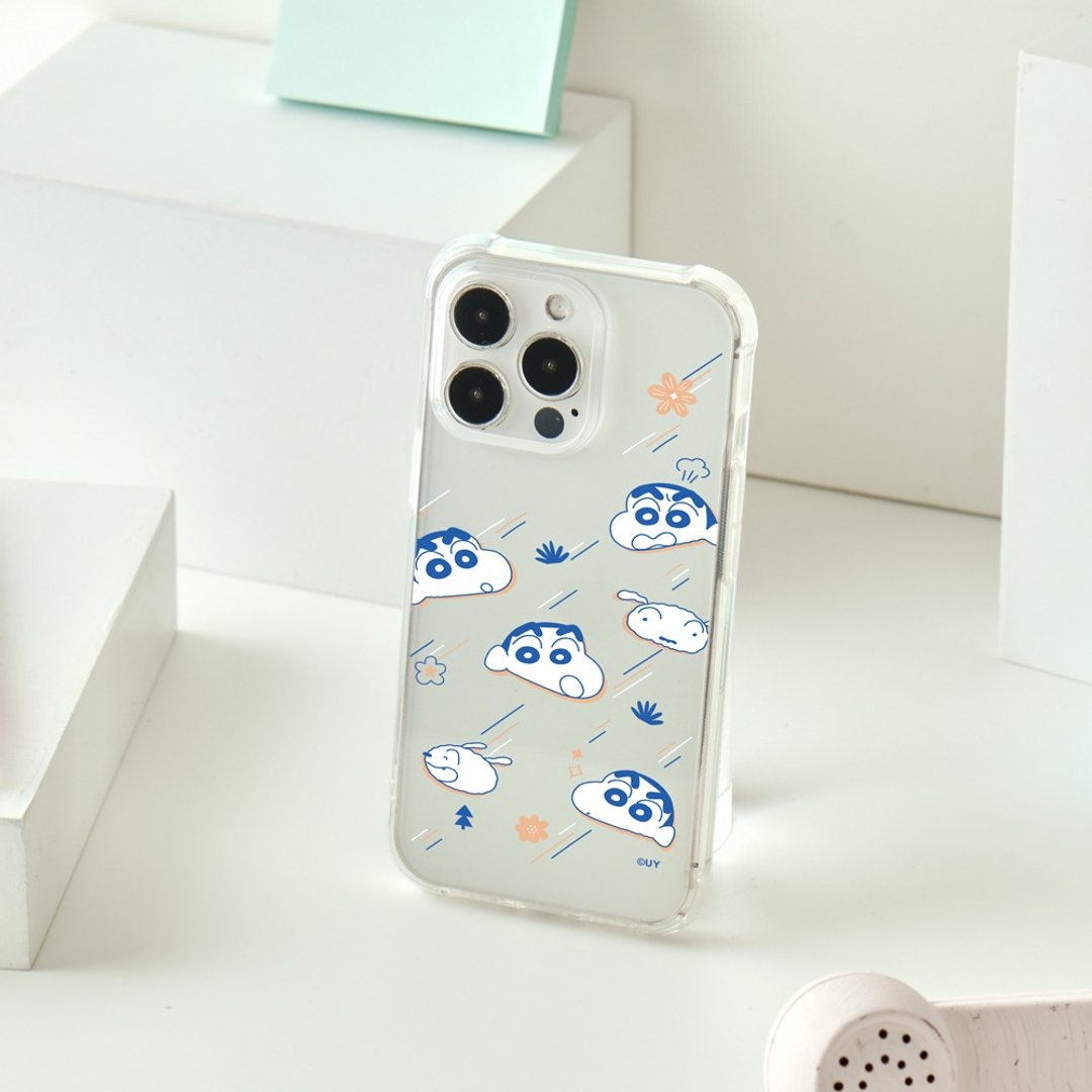 蜡笔小新流星雨全气囊防摔iPhone手机壳 - 手机壳/手机套 - 塑料 透明