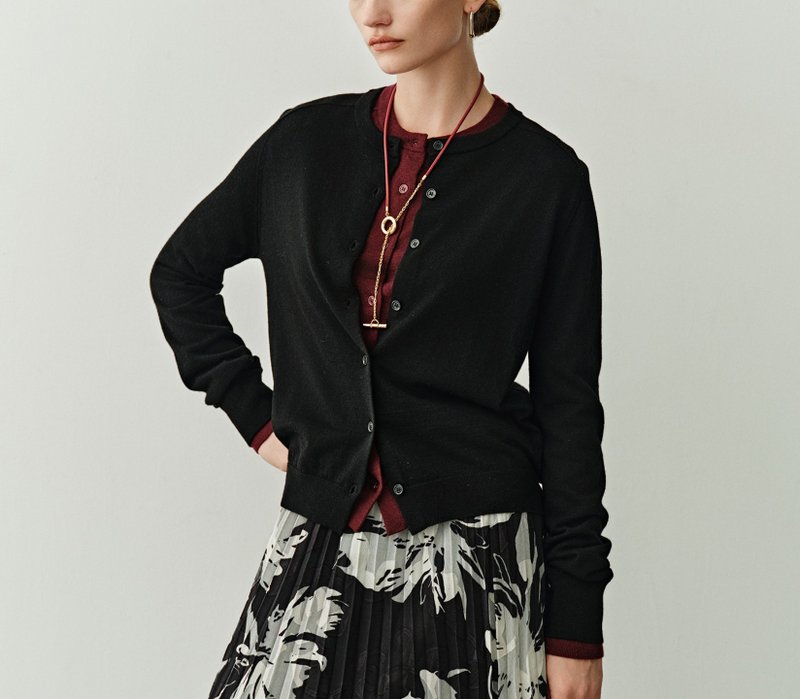 【100%羊毛】法式簡約 德国biella/扬子纱针织衫 - 女装上衣 - 羊毛 多色