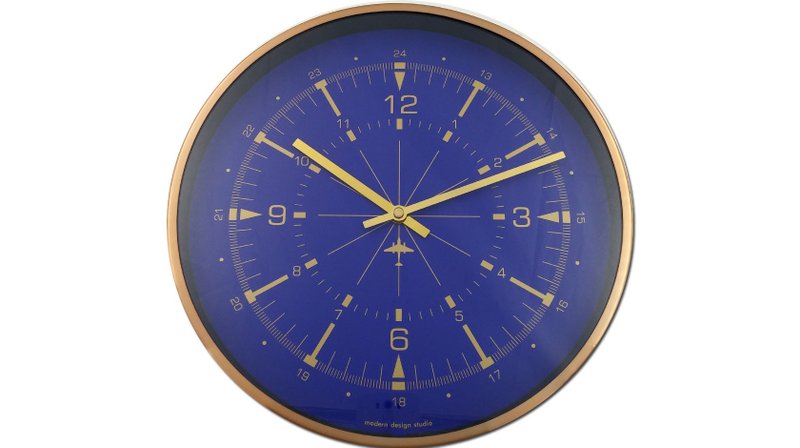 Ocean - 国际奇连蓝海洋系指南针特色时钟 (金属) - 时钟/闹钟 - 其他金属 蓝色